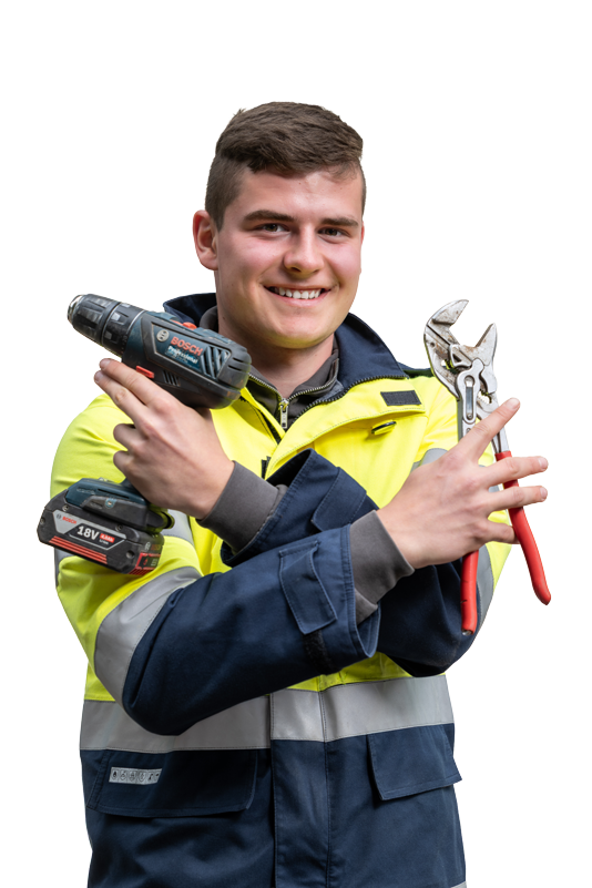 Portrait eines Anlagenmechanikers